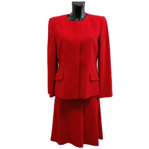 luisa spagnoli tailleur y2k in lana rosso