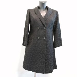 cappotto corto anni 60 nero donna